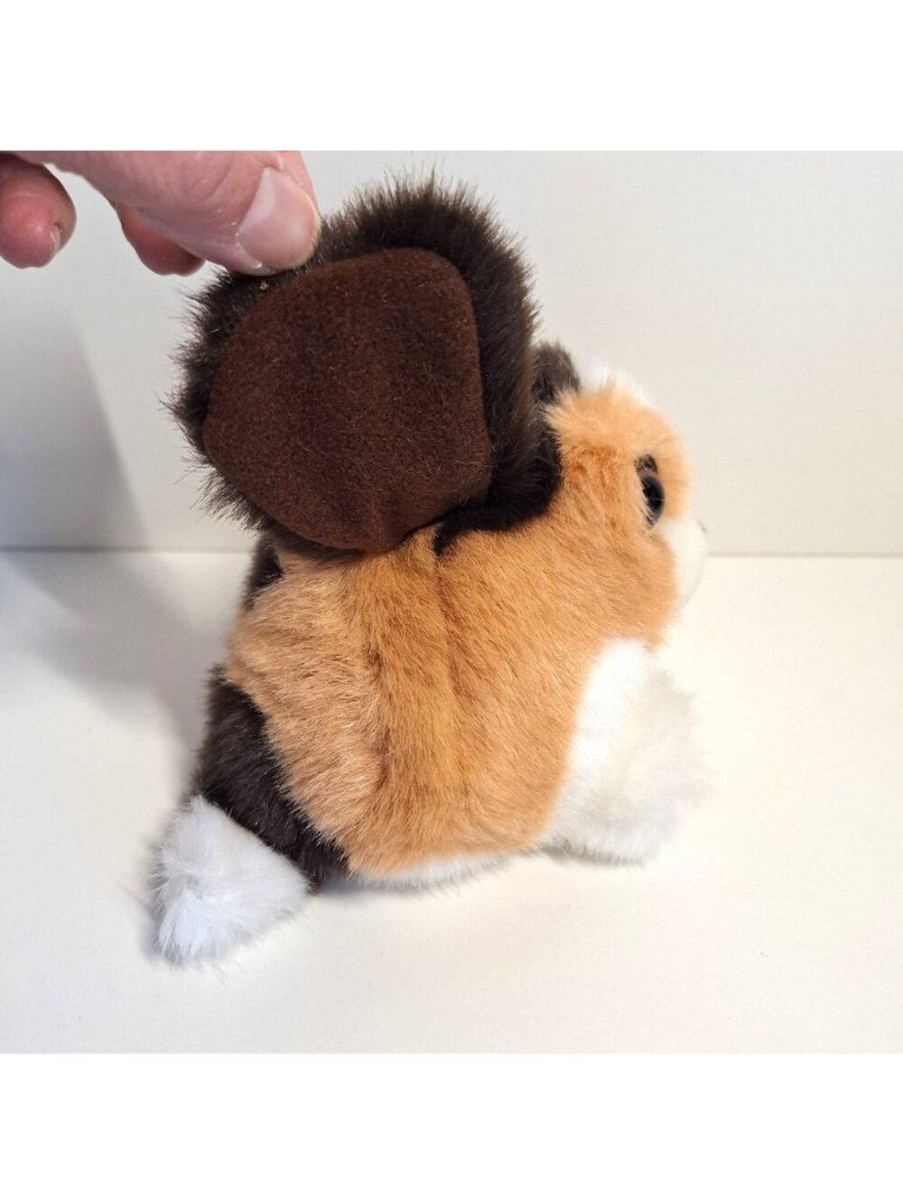 Sherlock Plush Beagle Hound Dog Puffkins 1994 Tags Swibco Brown White Vintage - Picture 4 of 7